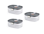 Progressive ProKeeper International Airtight Food Storage Container with Terracotta Disk for Freshness, Stackable & Dishwasher Safe, Ideal for Cookies, Baked Goods, & More 3 Quart, 3-Piece - size: 3-Piece, style: 3-Quart Prokeeper