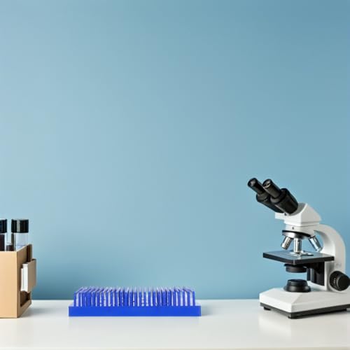 Hemobllo Microscope Slide Holder Plastic Rack for Laboratory Sample Storage with Multi-Layer Design Quick Drying Slide Drying Stand Drainage Shelf