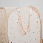 3 Sprouts Pop Up Hamper - Collapsible Laundry Basket, Popup & Foldable Design - Durable Waterproof Fabric for Dirty Clothes, Toys & Towels - Ideal for Dorm, Bedroom & Baby Nursery, Terrazzo Beige - color: Terrazzo Beige