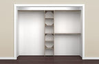 ClosetMaid 1951140 SuiteSymphony 16-Inch Closet Organizer with Shelves, Natural Gray - color: Natural Gray, style: Closet Organizer w/Shelves