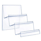 DOITOOL Clear Acrylic Purse Display Stand Holder Wallet Stand 3 Tier Handbag Purse Display Stand Glasses Holder Jewelry Display Riser Shelf for Home Decoration and Organizer - size: 3 Tier