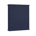 TaoHFE Blue Bathroom Over The Toilet Storage Cabinet,Wall Medicine Cabinet Organizer with 2 Door Adjustable Shelves,Wooden Modern Bathroom Shelves Wall Mounted Laundry Room - color: Blue