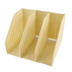 Bookshelf Desktop Storage Rack, Stationery Office Desktop File Organizer, Retractable File Holder(White)