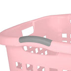 Sterilite 4-Pack Ultra Easy Carry Laundry Basket, Plastic Clothes Hamper Bin w/Comfort Grip Handles & Rim, 2.1 Bushel Capacity, Pink Frost - color: Pink Frost
