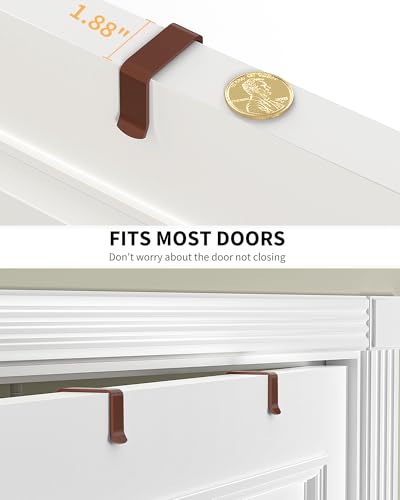 Moforoco Bronze 9-Tier Over The Door Pantry Organizer, Pantry Organization And Storage, Metal Hanging Spice Rack Shelves Door, Home & Kitchen Essentials, Laundry Room Bathroom Organization - color: Bronze, size: 9-Tier Standard