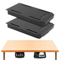 2pcs Under Desk Drawer, Table Hidde-n Slide Out Pencil Holder Self-Adhesive Desk Drawer Storage Tray Attachable for Stationery Home Office School (COLOR:black)