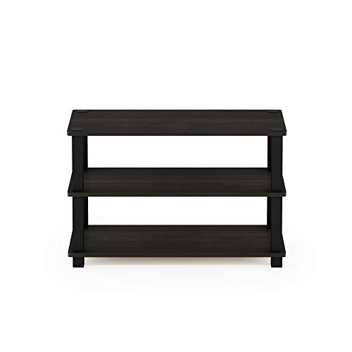 Furinno Turn-S-Tube 3-Tier Shoe Rack, Espresso/Black - color: Espresso/Black, size: 3-Tier (23.6"W)