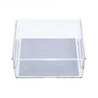Glad Drawer Organizer Bin, 9x6 - Heavy Duty Clear Plastic Storage Tray for Junk Drawers, Kitchen Utensils, Bathroom Vanity, and Organizing Pantry - BPA Free, Food Safe, Non Slip - size: 9x6