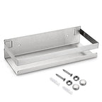 OwnMy 10 Inch Bathroom Shower Shelf Stainless Steel Bath Kitchen Basket Shower Caddy Rack, Rust Proof Metal Bathroom Storage Floating Shelves Wall Mounted Shower Corner Rectangular Shelf (Silver)