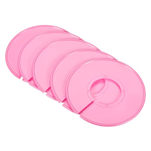 PATIKIL Clothes Dividers 20 Pack Blank Clothing Rack Size Sorting Reusable Wardrobe Round Hanger Separator, Pink - color: Pink