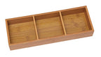 Lipper International 823 Bamboo Wood 3-Compartment Organizer Tray, 11 5/8" x 4 1/8" x 1 3/4" (Pack of 6) - color: Bamboo Wood, size: 3-Compartment (Pack of 6)
