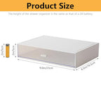 Desk Organizer with Drawers Stackable Storage Drawers, Plastic Compact Desk Storage Box Great for Office School Home Small Space- 1drawers (White) - size: 9*6.5*2inch - 1 Compartment