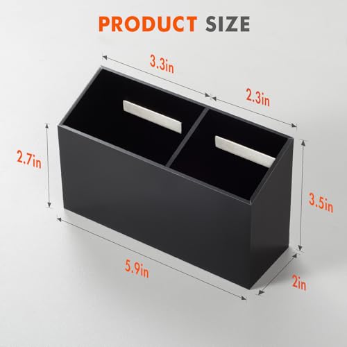 BEYGORM Magnetic Dry Erase Marker Holder for Whiteboard,Non-slip Acrylic Magnet Pen Holder for Fridge Refrigerator,Locker Organizer for Work,Locker Accessories,Pencil Cup for Desk(Black) - color: Black