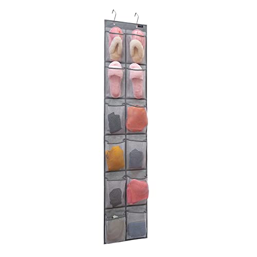 Behind Door Hanging Kids Shoes Organizer Closet Shoe Organizer Shoe Rack with 12 Mesh Pockets (12 Pockets) - color: 12 Pockets