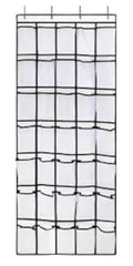 GOMAJI 35 Pockets Over the Door Shoe Organizer - color: White