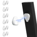 JUMEIHUI 6 Pack Magnetic Remote Control Holder Wall Mount,Convenient and Stylish TV Remote Organizer for Home Office School Supply Storage,No Drilling, Strong Magnet (White) - color: White