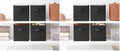 Whitmor Collapsible Cubes - 10.5 x 10.5 x 11 inches - Black - Set of 4 (Pack of 2) - color: Black, size: 10.5 x 10.5 x 11 inches (Set of 4, Pack of 2)