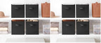 Whitmor Collapsible Cubes - 10.5 x 10.5 x 11 inches - Black - Set of 4 (Pack of 2) - color: Black, size: 10.5 x 10.5 x 11 inches (Set of 4, Pack of 2)