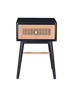 COZAYH Fully-Assembled Modern Farmhouse Clean-Lined Nightstand, End Table with 1 Drawer, Black - color: Black, style: 1 Drawer/1 pack