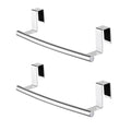KES Over The Cabinet Door Towel Rack, Kitchen Towel Rack Over Cabinet Towel Bar Towel Holder SUS304 Stainless Steel 2 Pack Polished Steel, KTH200S26-P2 - color: Polished Steel