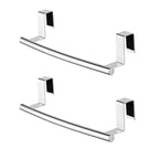 KES Over The Cabinet Door Towel Rack, Kitchen Towel Rack Over Cabinet Towel Bar Towel Holder SUS304 Stainless Steel 2 Pack Polished Steel, KTH200S26-P2 - color: Polished Steel