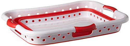 Pop & Load Collapse & Store Large HipHolder 3 Handles laundry-baskets, RED - color: Red, size: Large HipHolder - 3 Handles