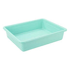 Storex(62522U05C) Letter Size Flat Storage Tray – Organizer Bin for Classroom, Office and Home, Teal, 5-Pack ,10 x 13 x 3 Inches