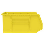 Akro-Mils 30250 AkroBins Plastic Storage Bins, Space-Saving Stackable Bins for Garage, Pantry, Craft Organization, 15" x 16" x 7", Yellow, 6-Pack - color: Yellow