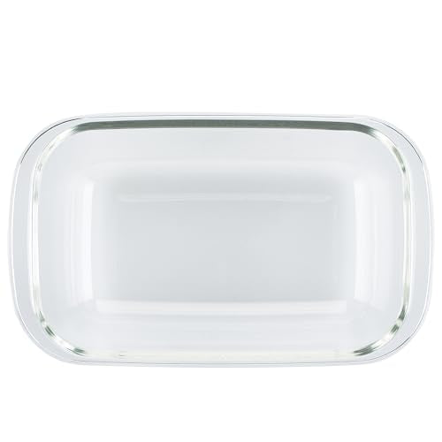 LocknLock LOCK & LOCK Purely Better Glass Bread Baking/Loaf/Meatloaf Pan/Food Storage Container with Lid, 8.5 Inch x 5.5 Inch, Clear - style: Loaf Pan