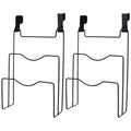 Ciieeo Kitchen Cabinet Door Hanging Pot Lid Organizer 3-Tier Iron Storage Rack 12.12X8.07X3.22 Inch Hanging Lid Holder for Pots and Cutting Boards Easy Kitchen Organization