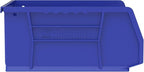 Akro-Mils 30235 AkroBins Plastic Storage Bins, Space-Saving Stackable Bins for Garage, Pantry, Craft Organization, 11" x 11" x 5", Blue, 6-Pack - color: Blue