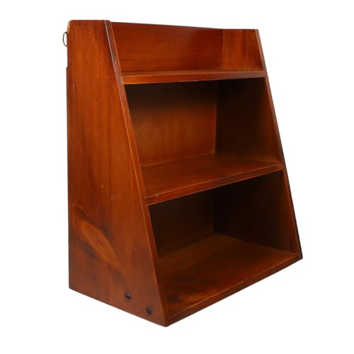 DOITOOL Desktop Organizer Rack Multi Layer Storage for Office Accessories Sturdy Wood Craft Sundries Holder Compact and Space Saving Design for Home and Office Use