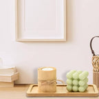 Bamboo Soap Dispenser Tray, Bathroom & Kitchen Sink Tray - Square, Ideal for Jewelry & Cosmetics - Bathtub Organizer - style: square