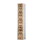 ANTBOX Shoe Organizer Storage Box, Portable Folding Shoe Rack For Closet With Magnetic Clear Door,Large Sneaker Cabinet Bins Sturdy Easy Assembly 10 Layers-10 Grids - size: 10 Layers-10 Grids