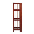 Casual Home Narrow 3-Shelf Folding Bookcase, 14" Wide, Mahagony - color: Mahogany