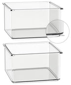 Hudgan 24 Pcs Small Drawer Organizer BinsSet, Stackable Drawer Divider Trays for Makeup Vanity, Bathroom, Office Desk, Straight Sides Tray Perfect for Craft Supplies, Cosmetics