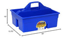 Little Giant® Plastic DuraTote | Horse Grooming DuraTote | Durable Tote Box Organizer with Easy Grip Handle | Extra Thick Sidewalls | Blue - color: Blue