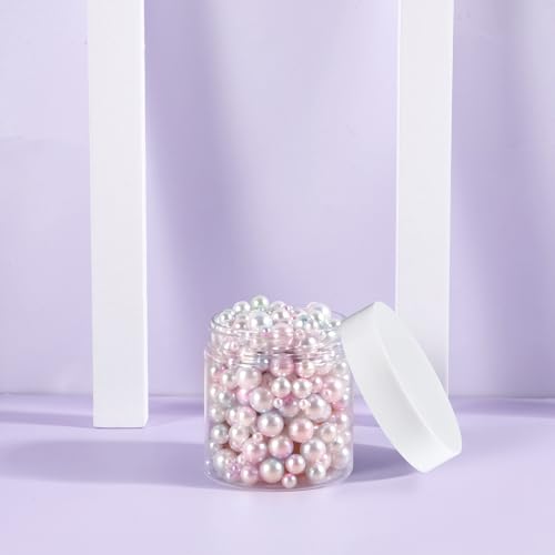 50 Pack 4 OZ Plastic Jars Round Clear Cosmetic Container with White Lids, Eternal Moment Slime Jars for Lotion, Cream, Ointments, Makeup, Eye shadow, Rhinestone, Samples, Pot, Travel Storage - color: White Lid, size: 4 Ounce
