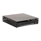 Mind Reader Single Serve Coffee Pod Drawer, 36 Pod Capacity, Countertop Organizer, Removable Dividers, Metal, Black - style: Square 36 Capacity