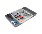 Joseph Joseph DrawerStore Expanding Tiered Flatware Cutlery Tray with Knife Organizer, Expandable In-Drawer Space-Saving Kitchen Storage, Recycled Plastic - size: Large, style: Flatware & Utensils Organizer