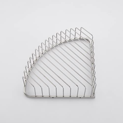 Bathroom Shower Caddy Corner Shelf Basket, Ultra Sturdy Rust-Proof Stainless Steel Shelf Organizer Shampoo Holder, Wall Mounted Storage Rack for Bathroom Kitchen, Brushed Nickel - color: Nickel, size: 90° Corner (1 Pack)