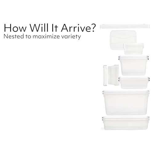 Rubbermaid Cleverstore Clear Dorm Variety 16-Pack, Made in USA, Stackable Large Clear Storage Bins with Lids, See-Through Plastic Storage, with Latching Lids, BPA-Free - size: Variety - 16 Pack