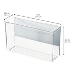 iDesign Magnetic Large Clear Plastic Organizer Bins for Laundry Room Storage - 2-Pack - size: Large, style: Pack of 2