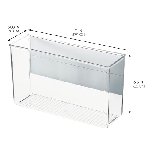 InterDesign iDesign Magnetic Large Clear Plastic Organizer Bins for Laundry Room Storage - 4-Pack - size: Large, style: Pack of 4