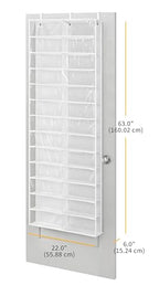 Whitmor Over The Door Shoe Shelves - 26 Sections - White