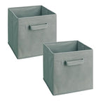 ClosetMaid 18657 Cubeicals Fabric Drawer, Gray, 2-Pack - color: Gray, size: 2-Pack, style: 2-Pack