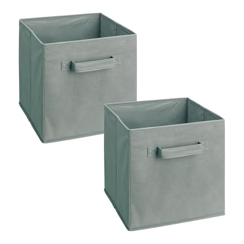 ClosetMaid 18657 Cubeicals Fabric Drawer, Gray, 2-Pack - color: Gray, size: 2-Pack, style: 2-Pack