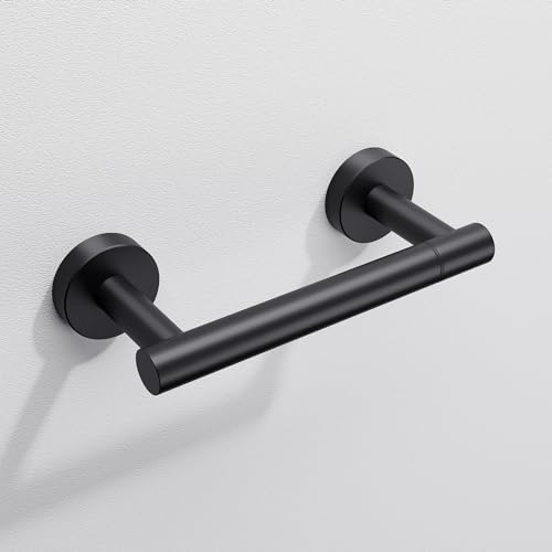 Day Moon™ - Toilet Paper Holder - Modern Roll Holder for Bathroom - 2 Pack - Wall Mount, Black - color: Matte Black, size: Classic 2 Pack