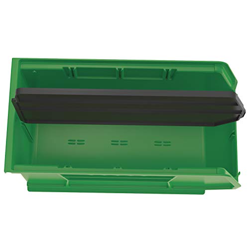 Akro-Mils 40230 Plastic Length Dividers for AkroBins Stackable Storage Bins Models 30230, 30235, 30255, Custom Storage Inserts for Tools, Crafts & Supplies, 6-Pack, Black - color: Black, size: 6-Pack | Fits 30230, 30235, 30255