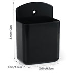 2 Pcs Remote Control Holder Wall Mount, TV Controller Holder, Self Adhesive Remote Holder, Wall Pen Holder Storage Accessories for Home Office School(Black) - color: Black&2Pcs